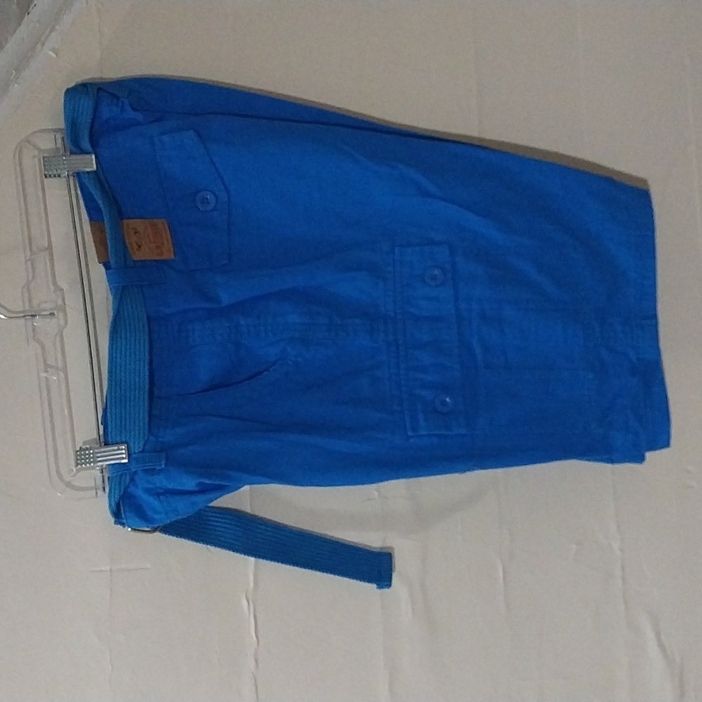 Men's Blue Cargo Shorts